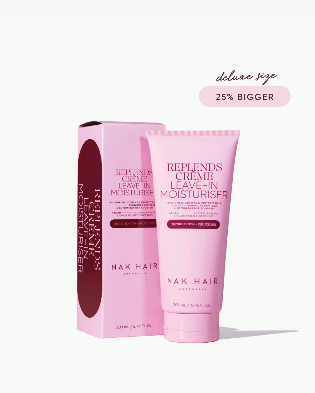 NAK Signature Replends Crème Leave in Moisturiser 200ml Deluxe Size
