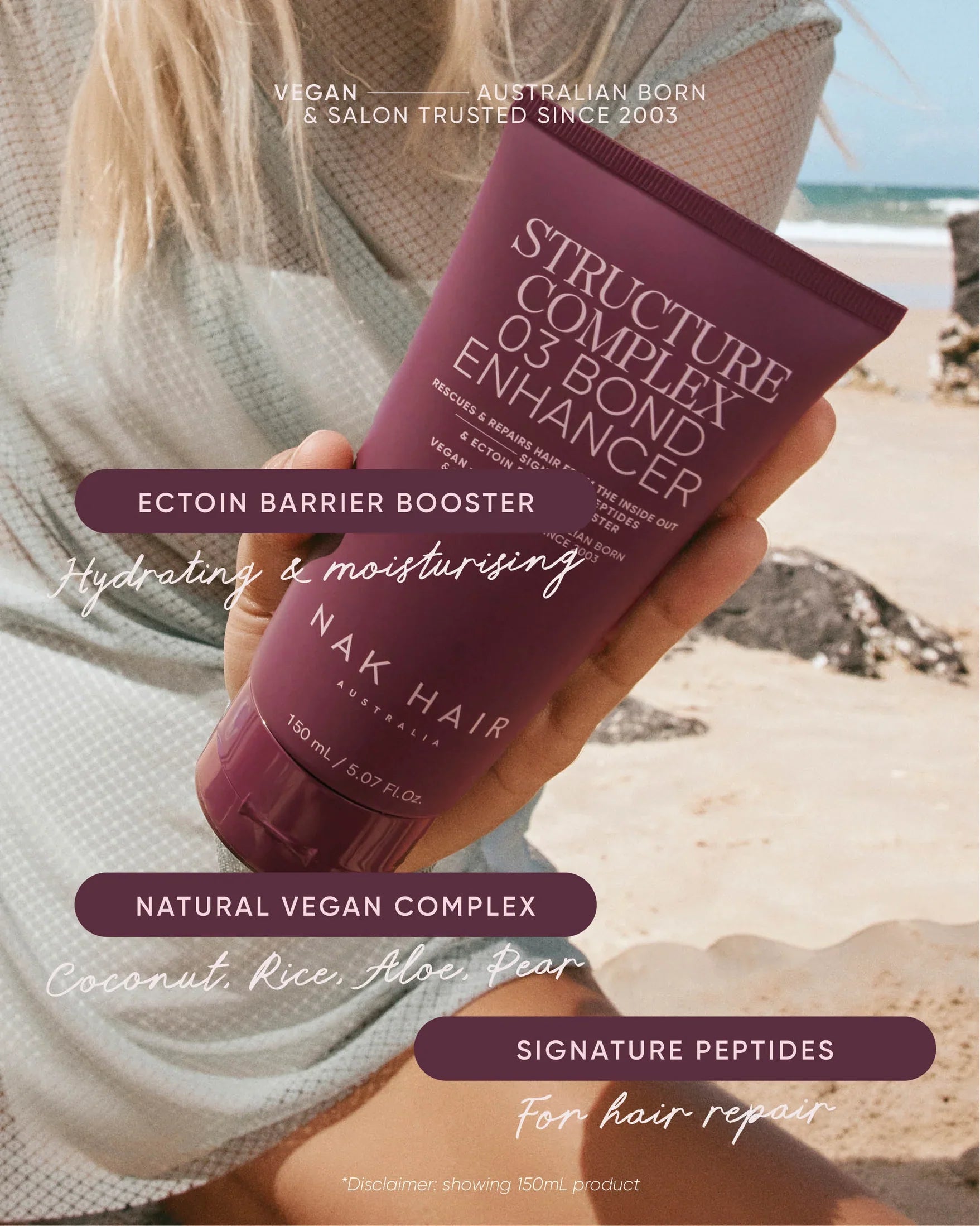 NAK Signature Structure Complex No.3 Bond Enhancer 200ml Deluxe Size
