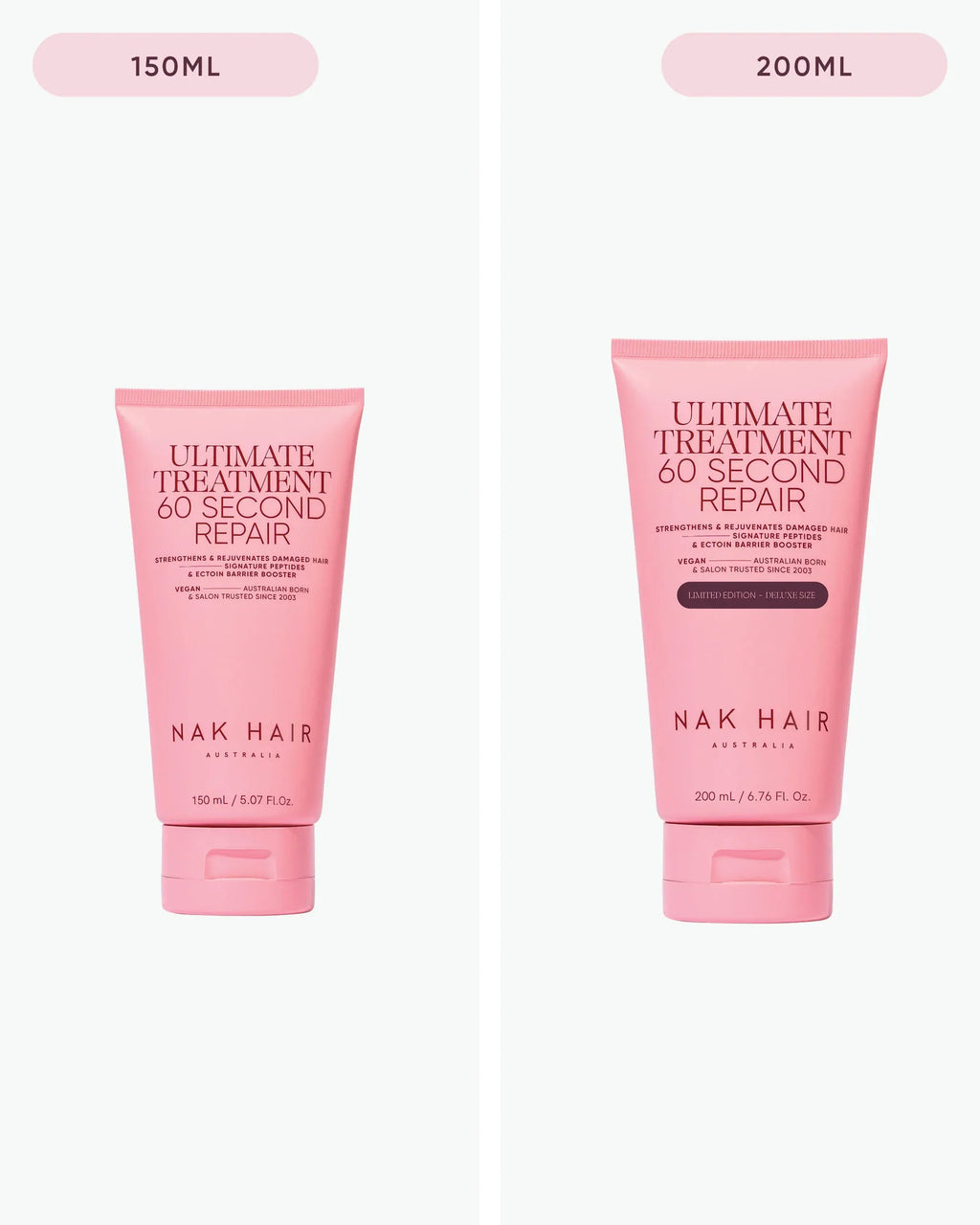 NAK Signature Ultimate Treatment 60 Second Repair 200ml Deluxe Size