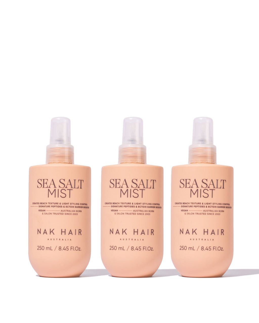 NAK Sea Salt Mist 250ml NEW Trio - Salon Warehouse