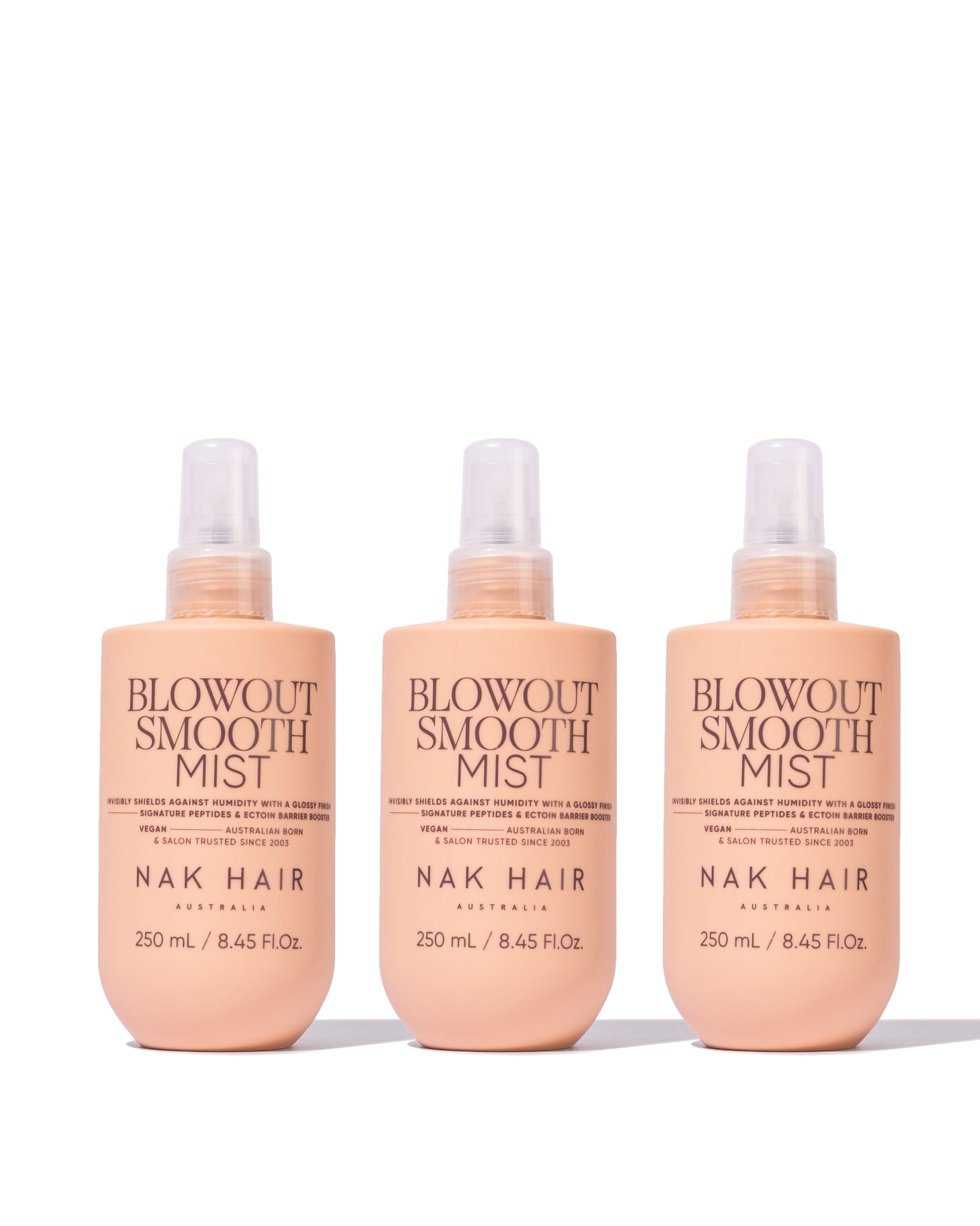NAK Signature Blowout Mist 250ml NEW Trio - Salon Warehouse