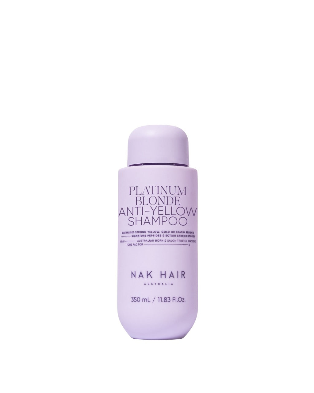 NAK Signature Platinum Blonde Anti-Yellow Shampoo 350ml NEW - Salon Warehouse