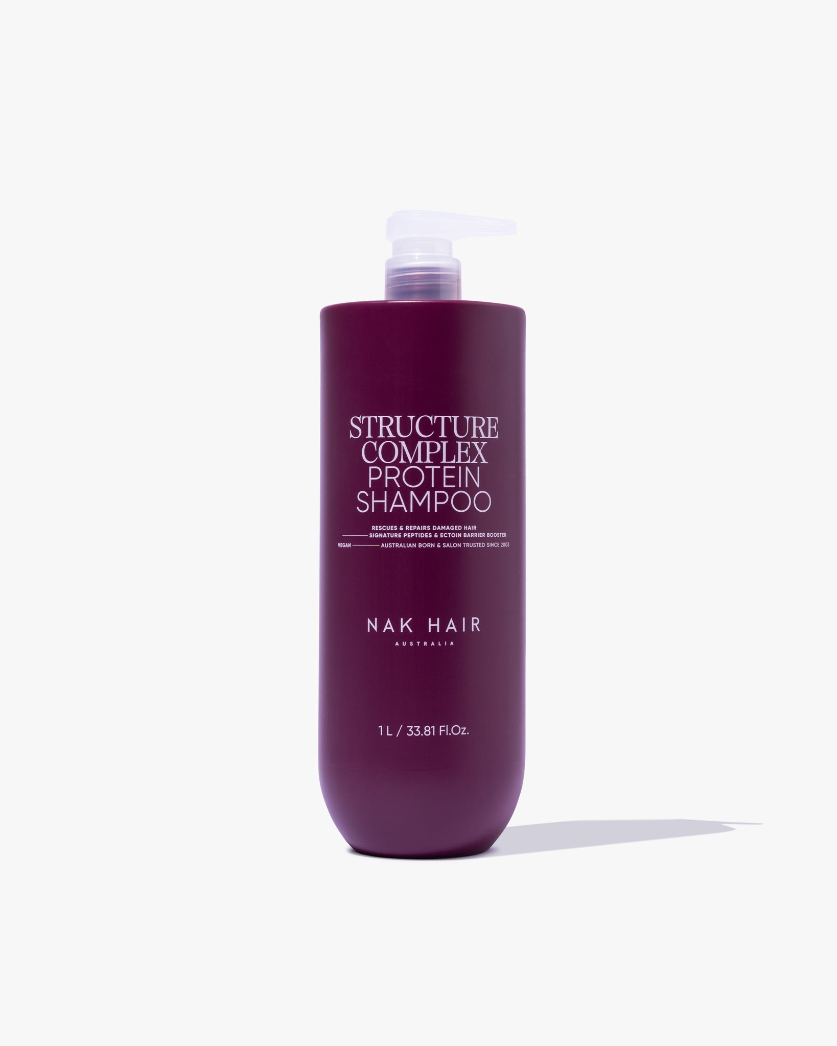 NAK Hair Structure Complex Protein Shampoo 1000ml NEW - Salon Warehouse