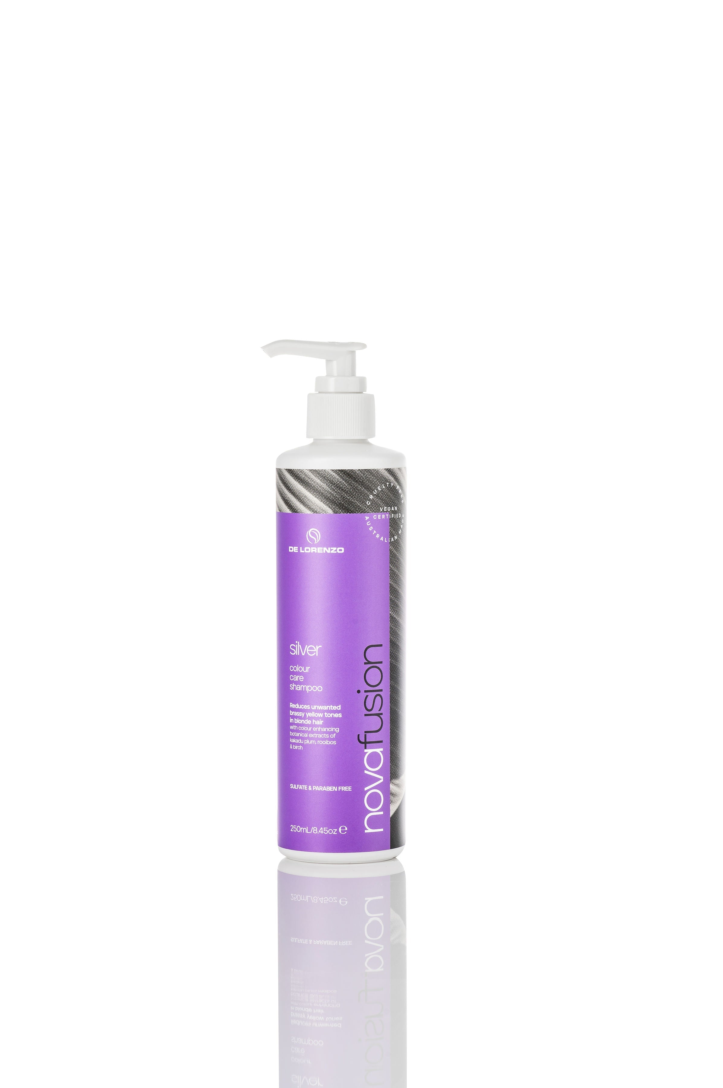 De Lorenzo Novafusion Colour Care Silver Shampoo 250ml - Salon Warehouse