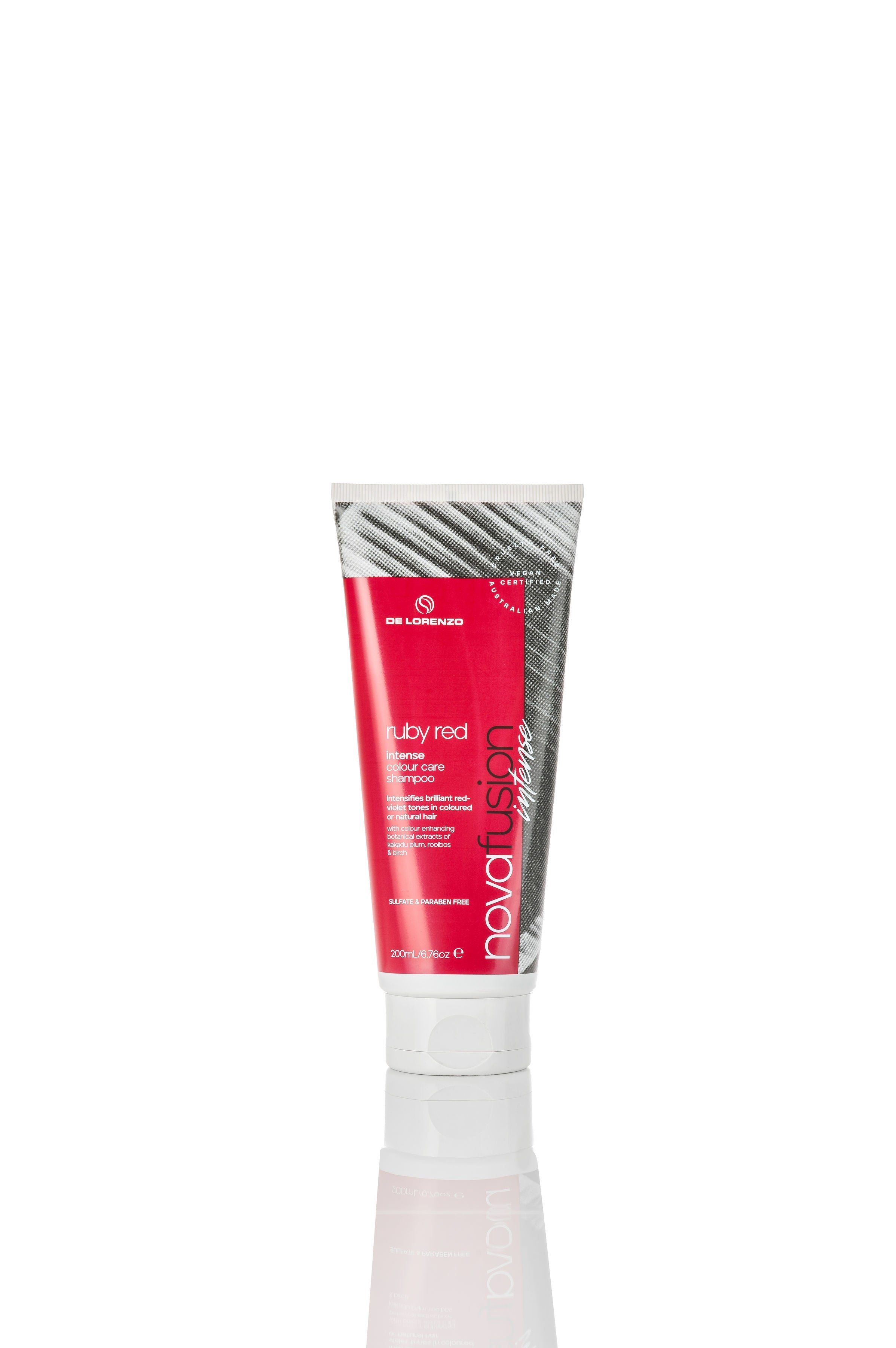 De Lorenzo Novafusion Colour Care Shampoo Intense Ruby Red 200ml - Salon Warehouse