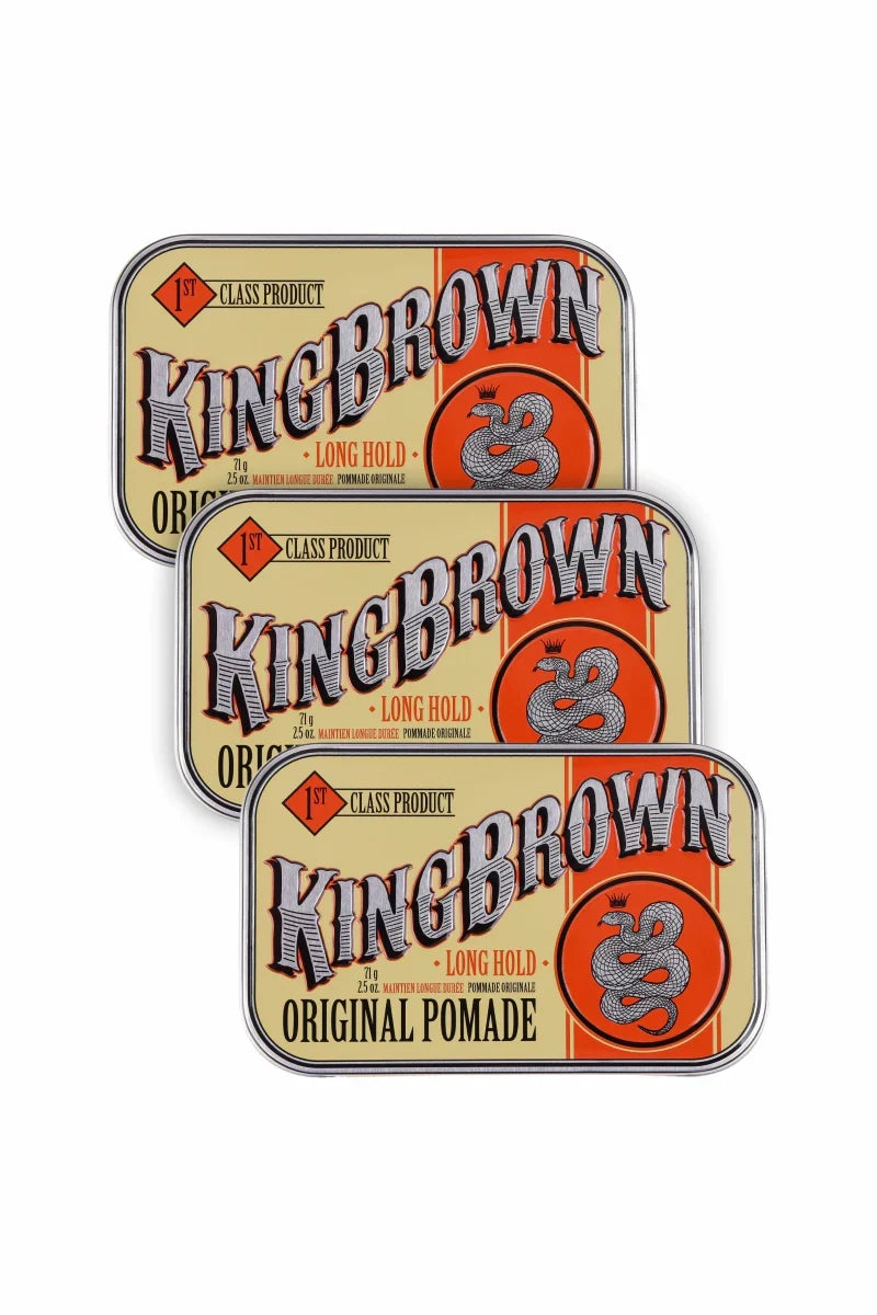 KING BROWN Original Pomade 75g Trio