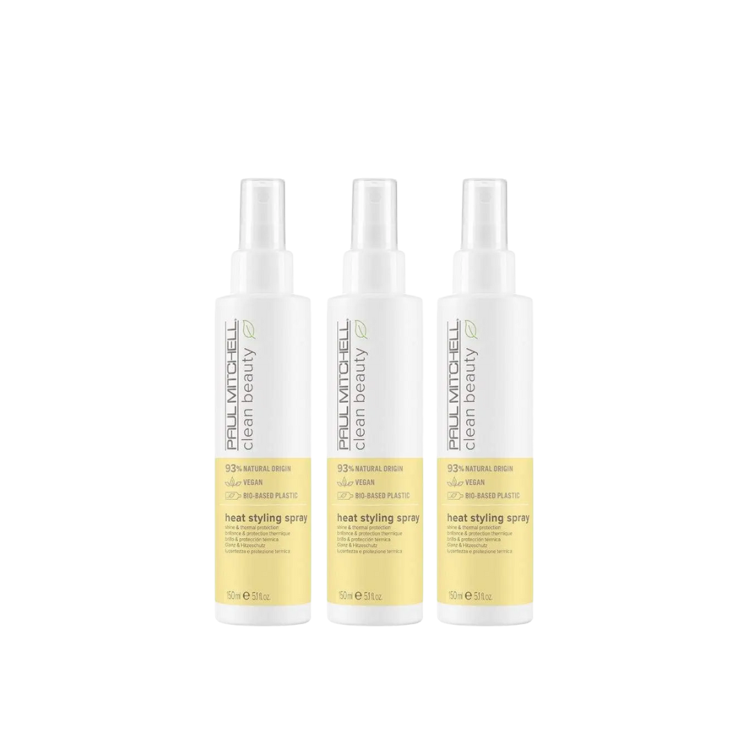 Clean Beauty By Paul Mitchell Heat Styling Spray 150ml Trio