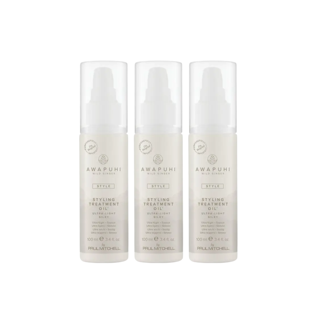 Paul Mitchell Awapuhi Wild Ginger Styling Treatment Oil 100ml Trio
