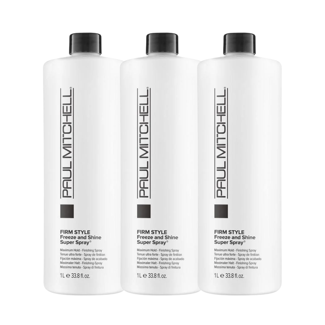 Paul Mitchell Freeze and Shine Super Spray 1000ml Trio