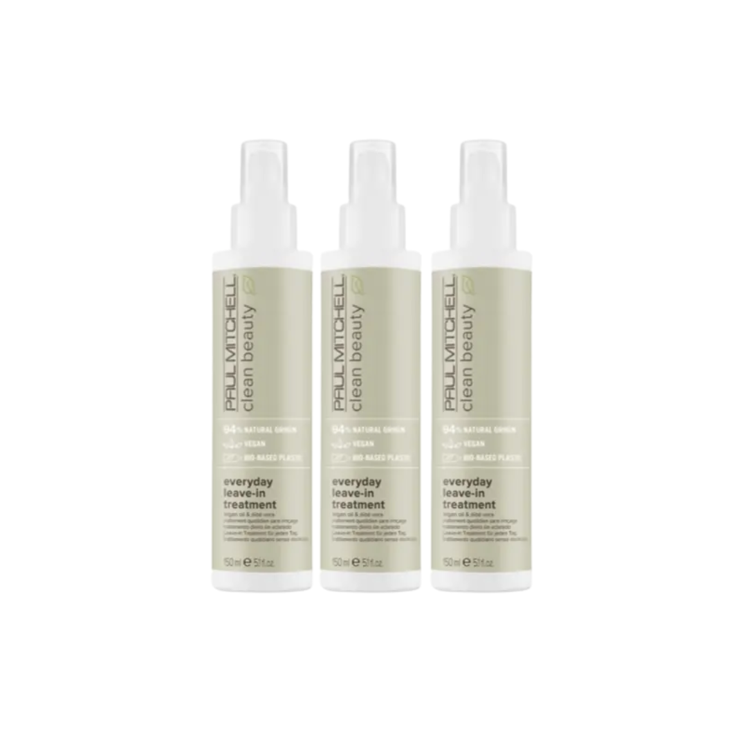 Clean Beauty By Paul Mitchell Everyday Leave-In Treatment 150ml Trio