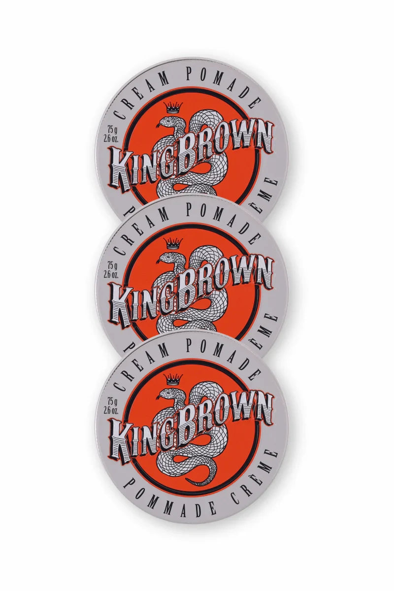 KING BROWN Cream Pomade 75g Trio