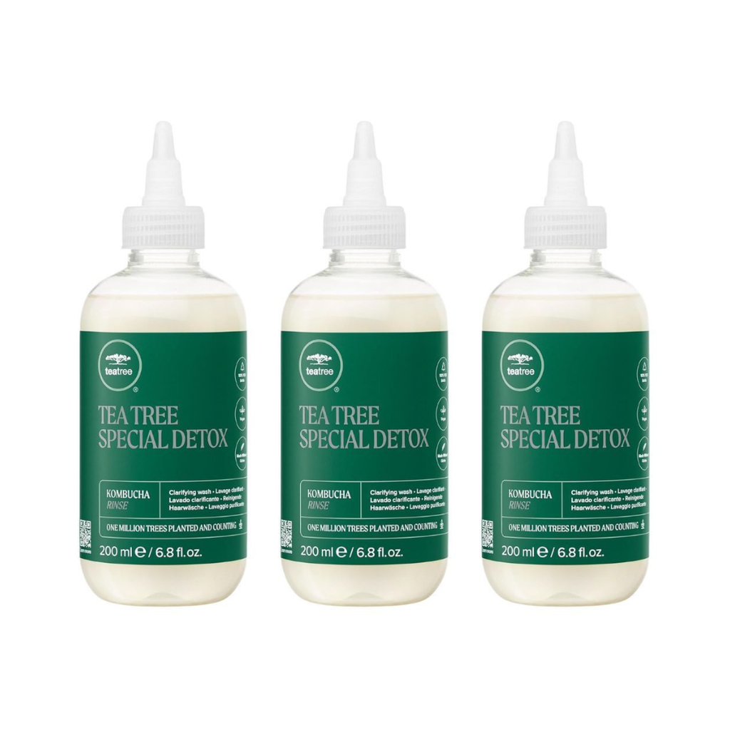Paul Mitchell Tea Tree Special Detox Kombucha Rinse 200ml Trio NEW