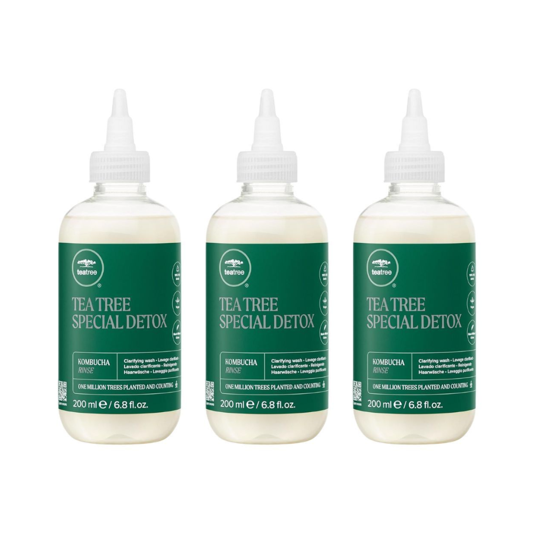 Paul Mitchell Tea Tree Special Detox Kombucha Rinse 200ml Trio NEW