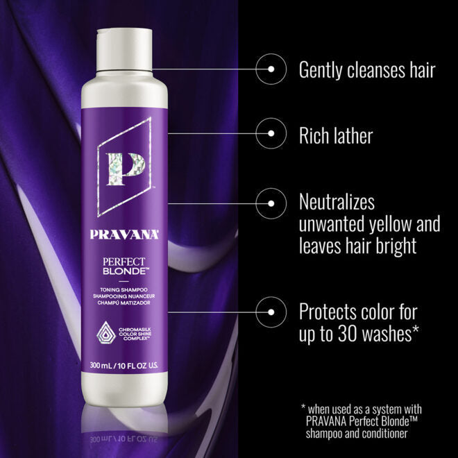 Pravana Perfect Blonde Shampoo & Conditioner 300ml + Pravana Perfect Blonde Mask 150ml Trio
