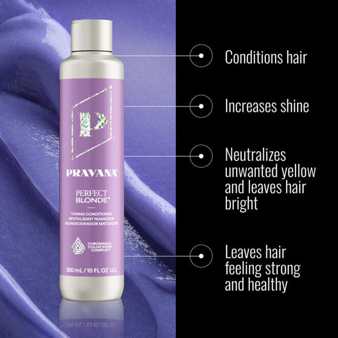 Pravana Perfect Blonde Shampoo & Conditioner 300ml + Pravana Perfect Blonde Mask 150ml Trio