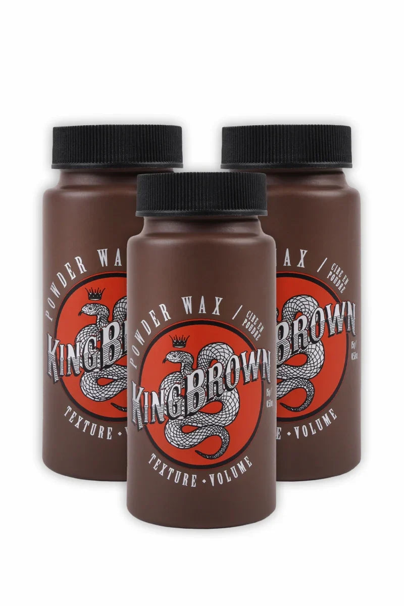 KING BROWN Powder Wax 15g Trio