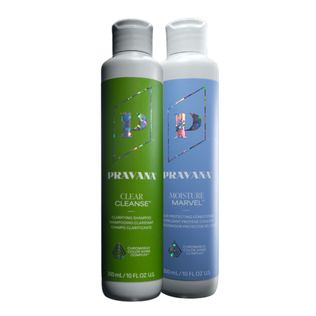 Pravana Clear Cleanse Shampoo & Moisture Marvel Conditioner 300ml Duo