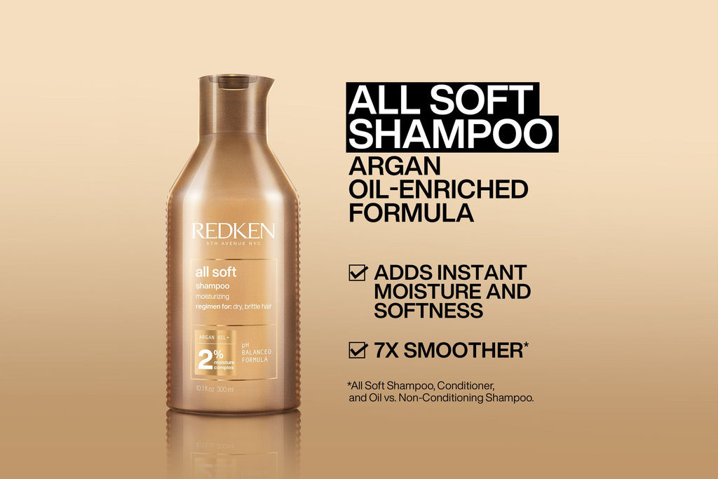 Redken All Soft Shampoo With Argan Oil 300ml