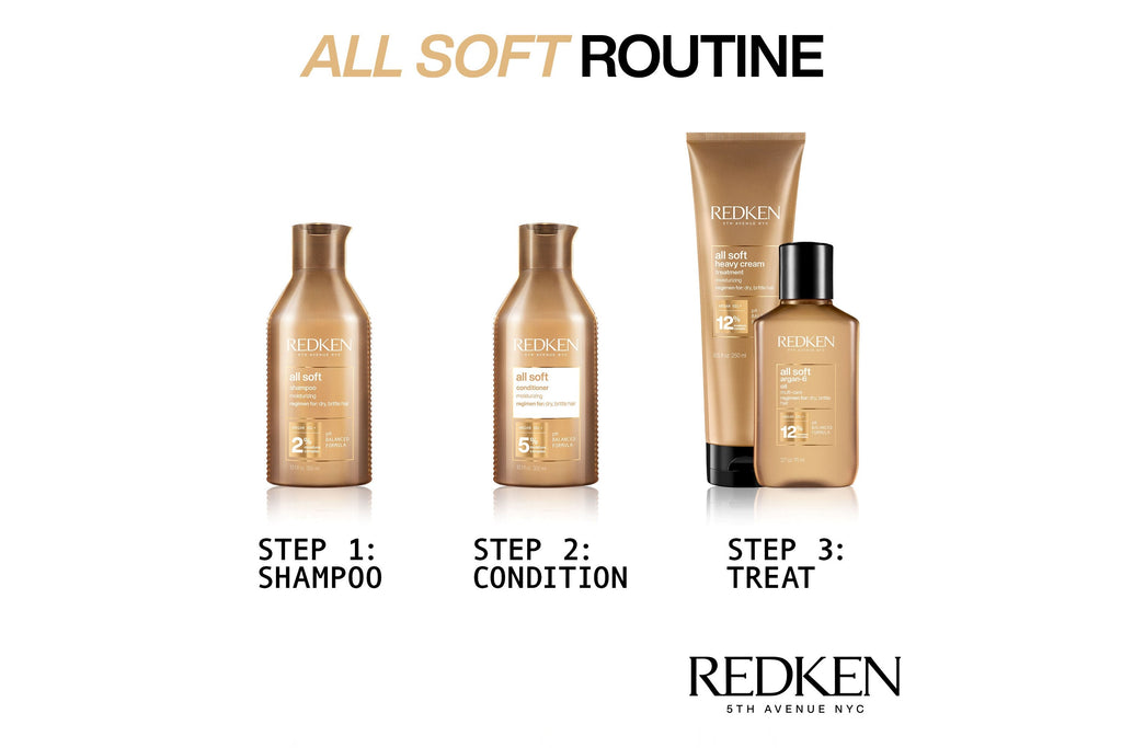 Redken All Soft Shampoo With Argan Oil 300ml