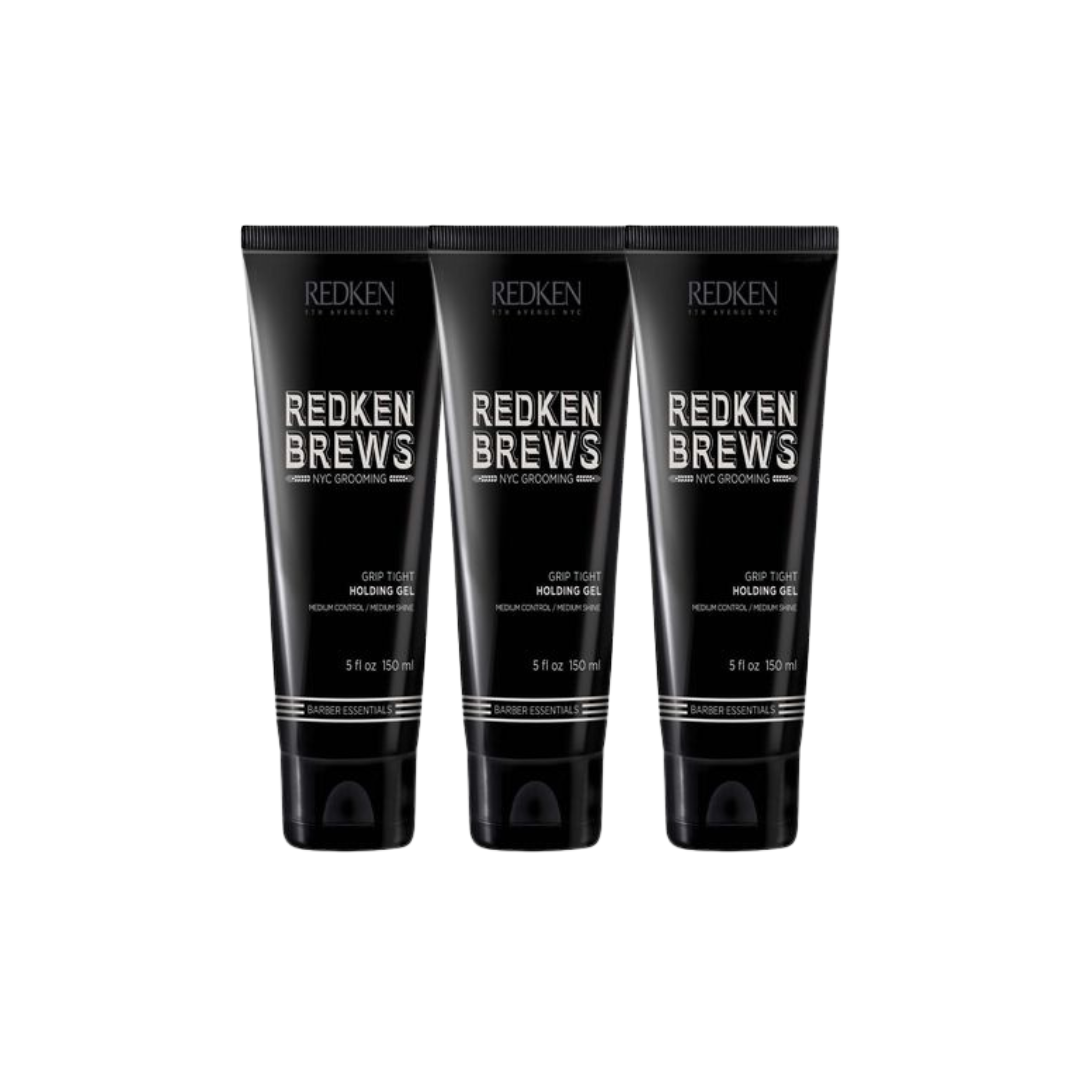 Redken Brews Grip Tight Holding Gel 150ml Trio