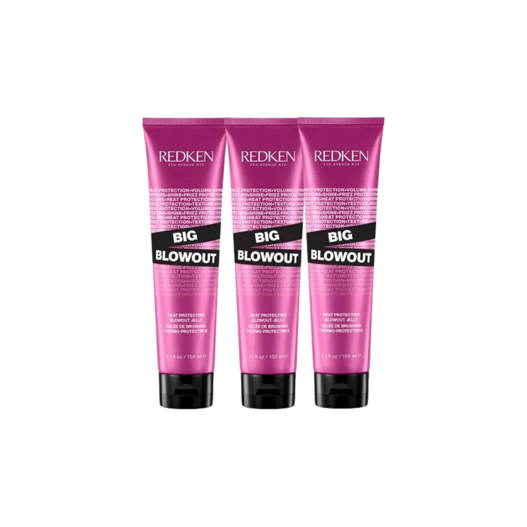 Redken Big Blowout Heat Protecting Blowout Gel 150ml Trio