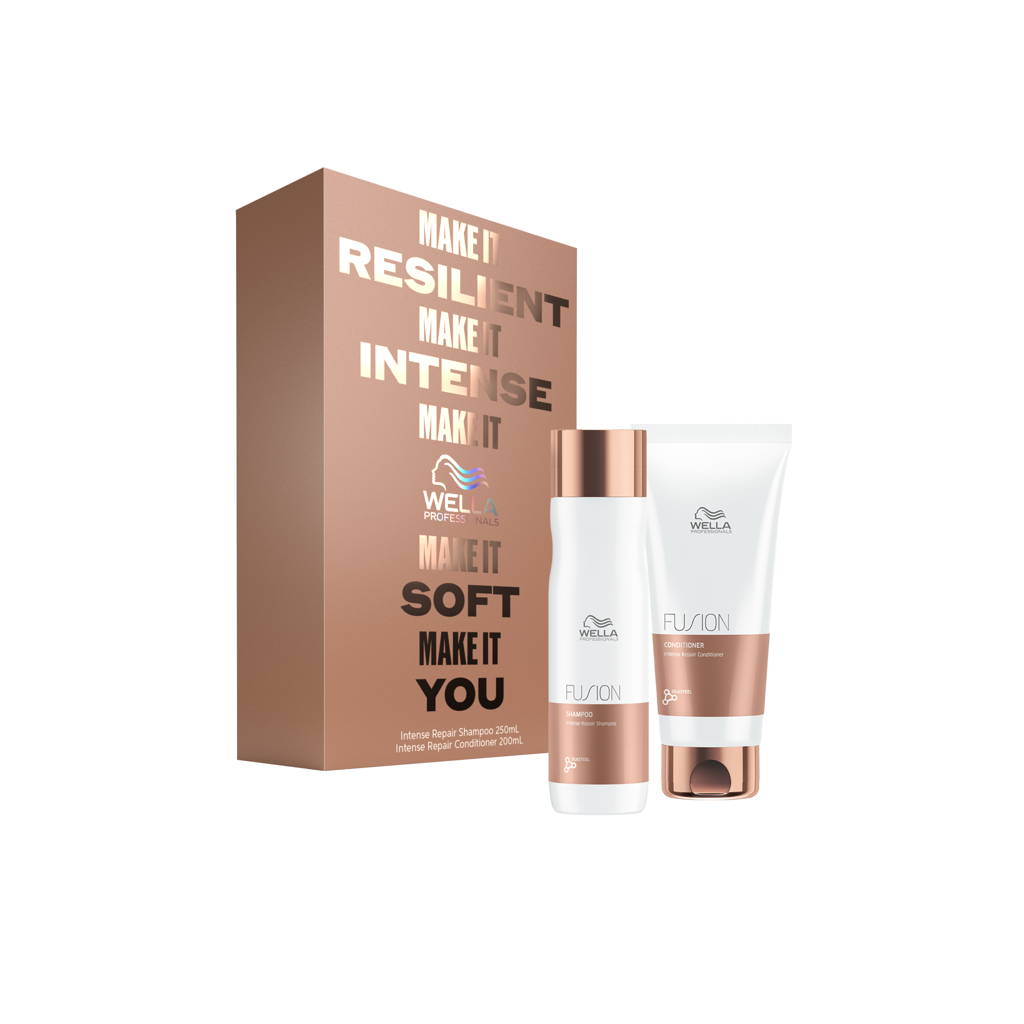 Wella Fusion Duo Gift Pack - Shampoo 250ml & Conditioner 200ml