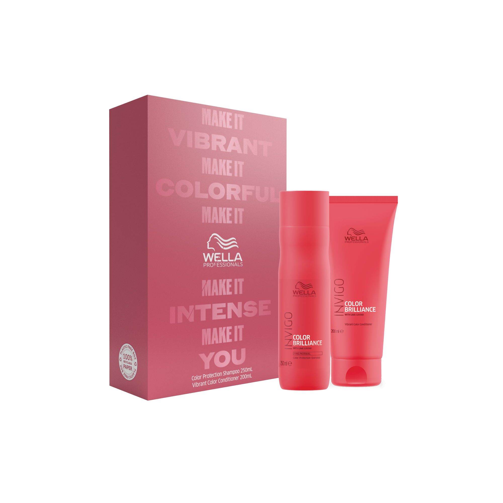 Wella Invigo 'Be Vibrant' Color Brilliance Duo Gift Pack - Shampoo 250ml & Conditioner 200ml