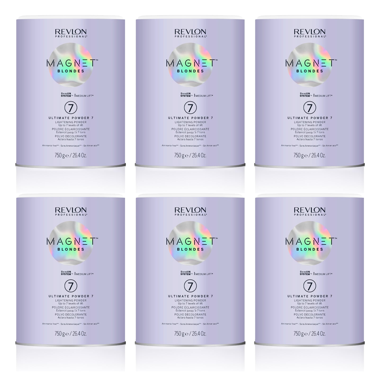 Revlon Professional Magnet Blondes 7 Powder 6 x 750g