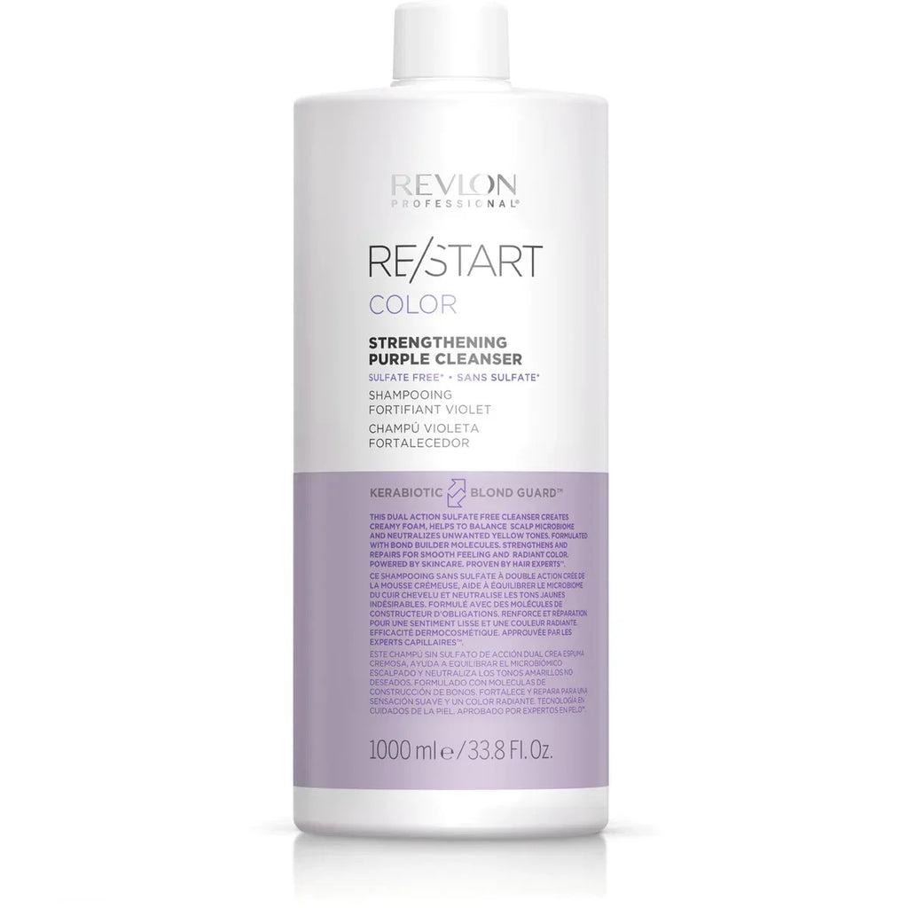 Revlon Re/Start Color Strengthening Purple Cleanser 1000ml & Melting Conditioner 750ml Duo - Salon Warehouse