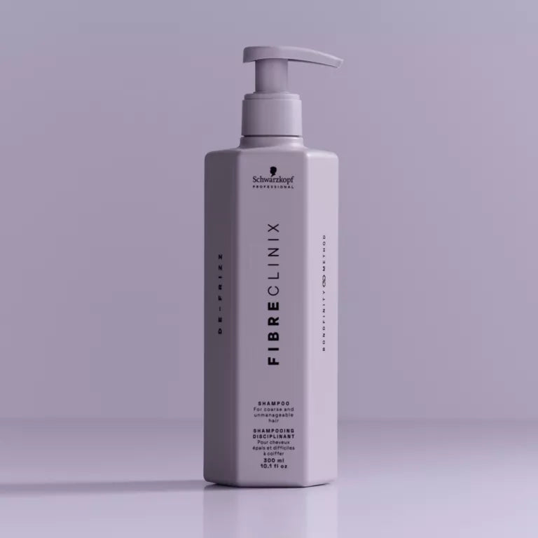 Schwarzkopf Professional Fibre Clinix De-Frizz Shampoo 300ml, Smoothing Spray 200ml & Treatment 250ml Trio