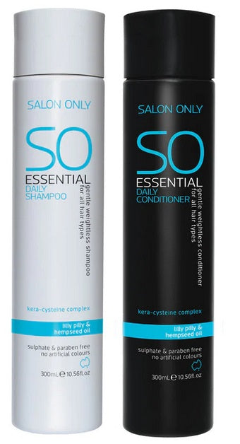 Salon Only SO Essential Shampoo & Conditioner 300ml Duo - Salon Warehouse
