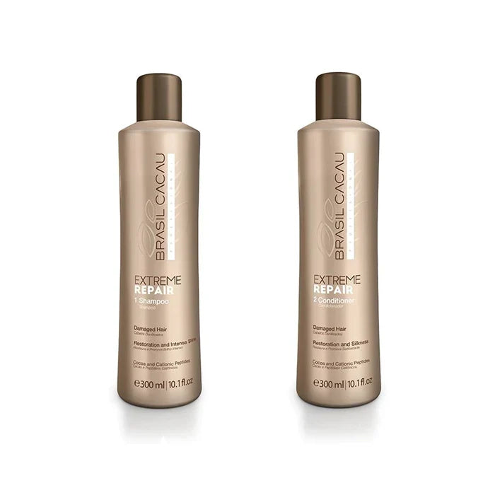 Brasil Cacau Shampoo & Conditioner Extreme Rerair Duo 300ml