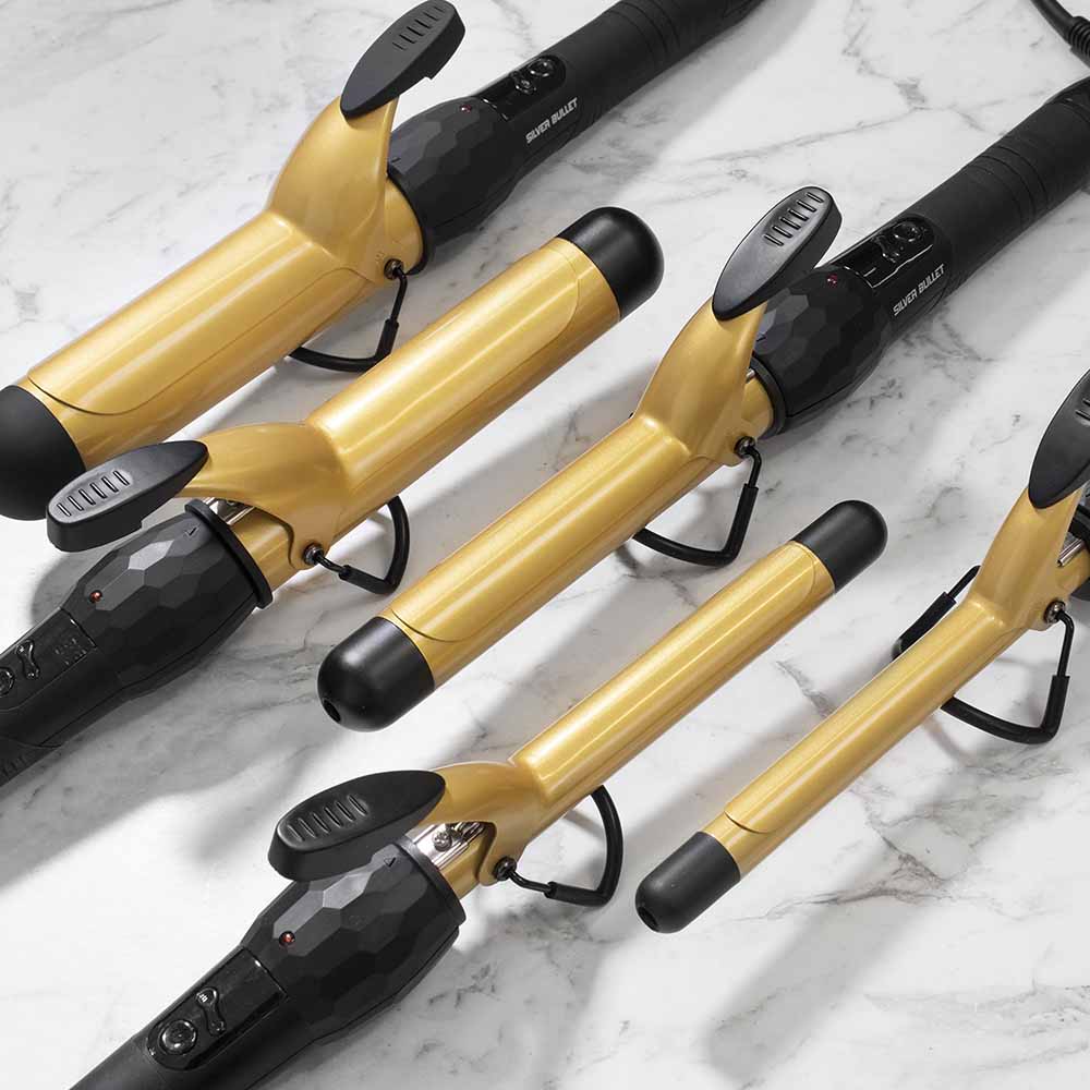Silver Bullet Fastlane Ceramic Curling Iron Gold