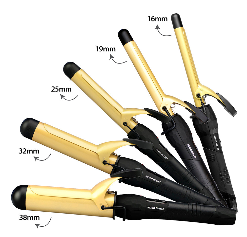 Silver Bullet Fastlane Ceramic Curling Iron Gold