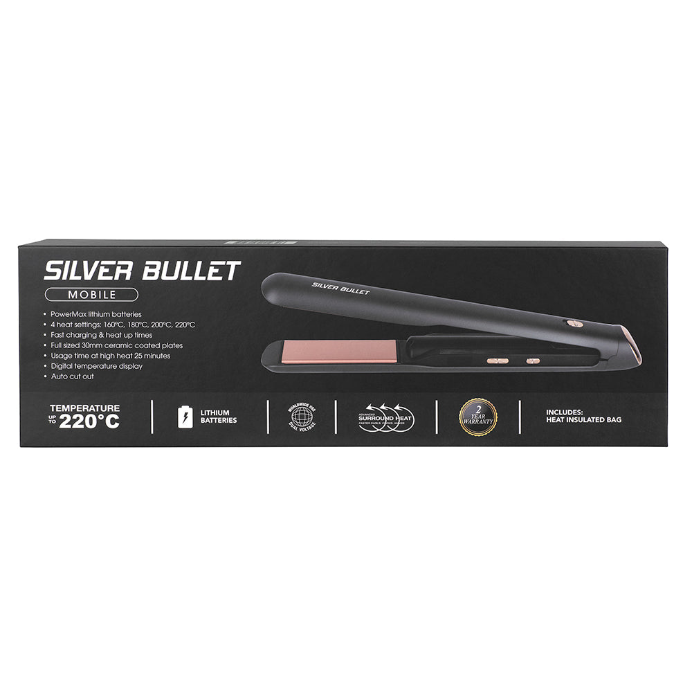 Silver Bullet Cordless / Mobile Hair Straightener