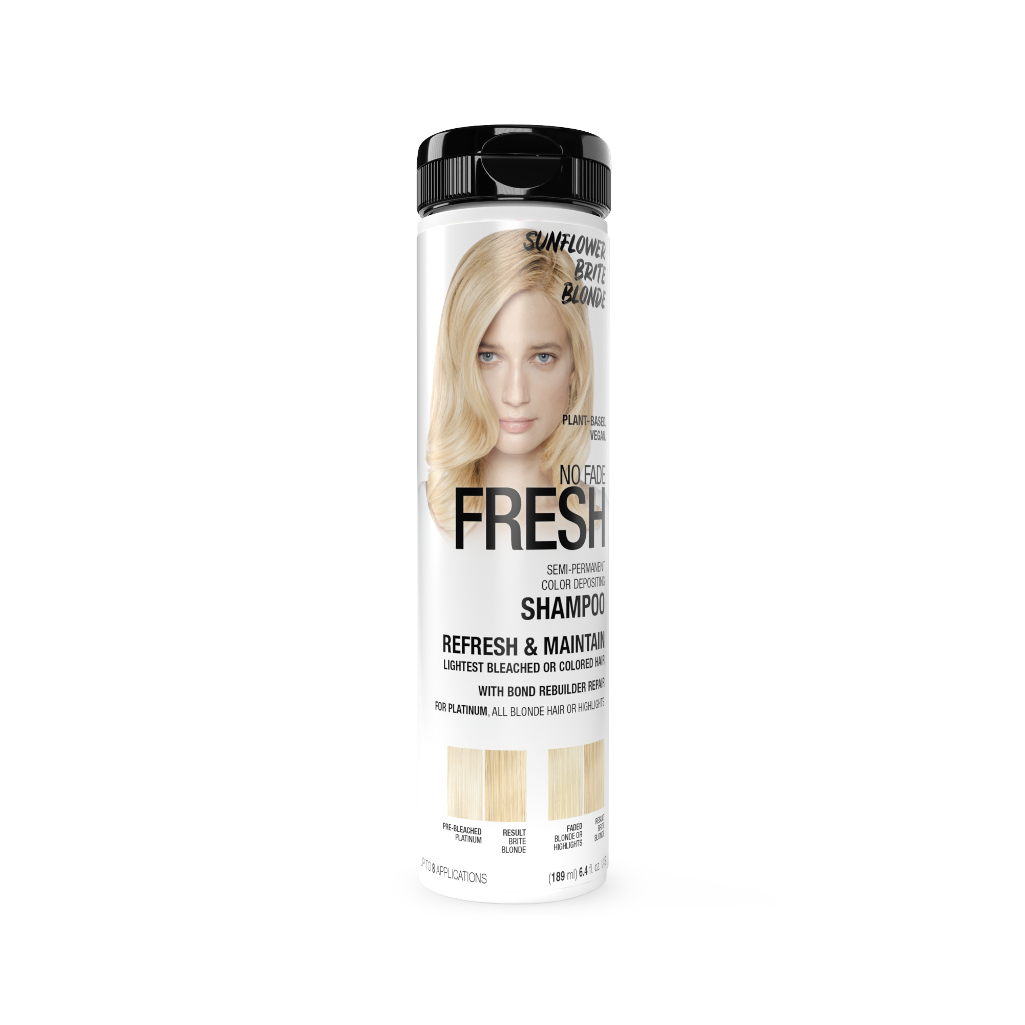 No Fade Fresh Semi Permanent Colour Depositing Shampoo Sunflower Brite Blonde 189ml