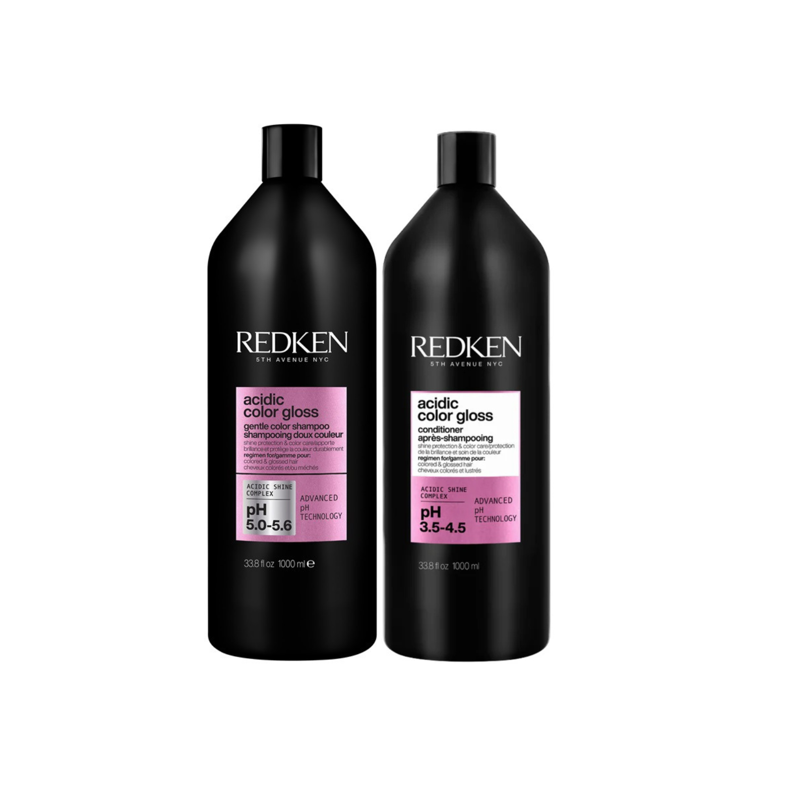 Redken Acidic Colour Gloss Shampoo and Conditioner 1000ml Duo - Salon Warehouse
