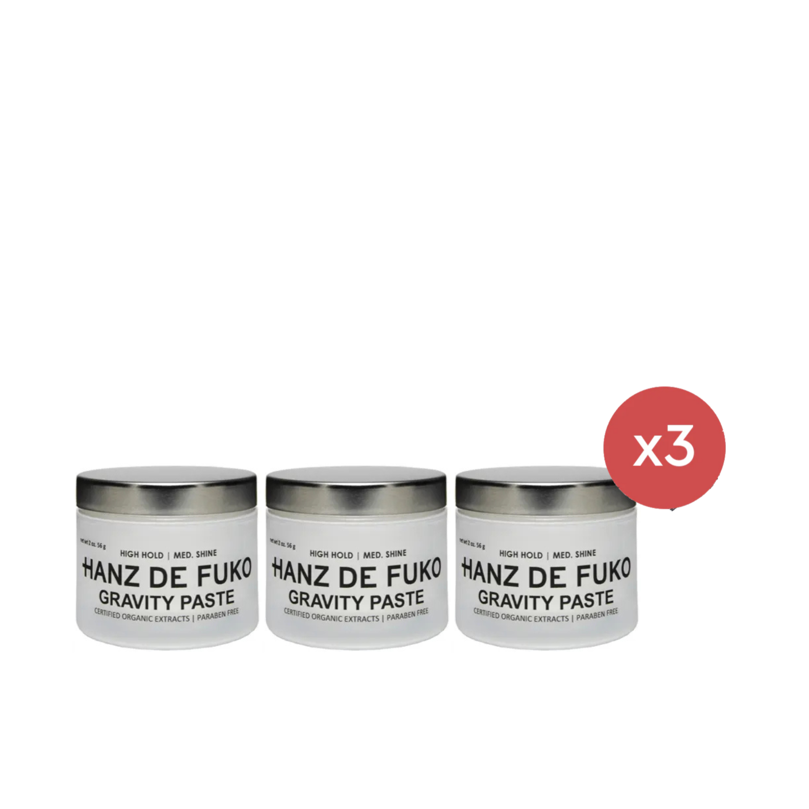 Hanz De Fuko Gravity Paste 56g Trio - Salon Warehouse