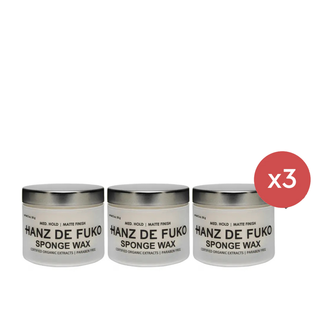 Hanz De Fuko Sponge Wax 56g Trio - Salon Warehouse