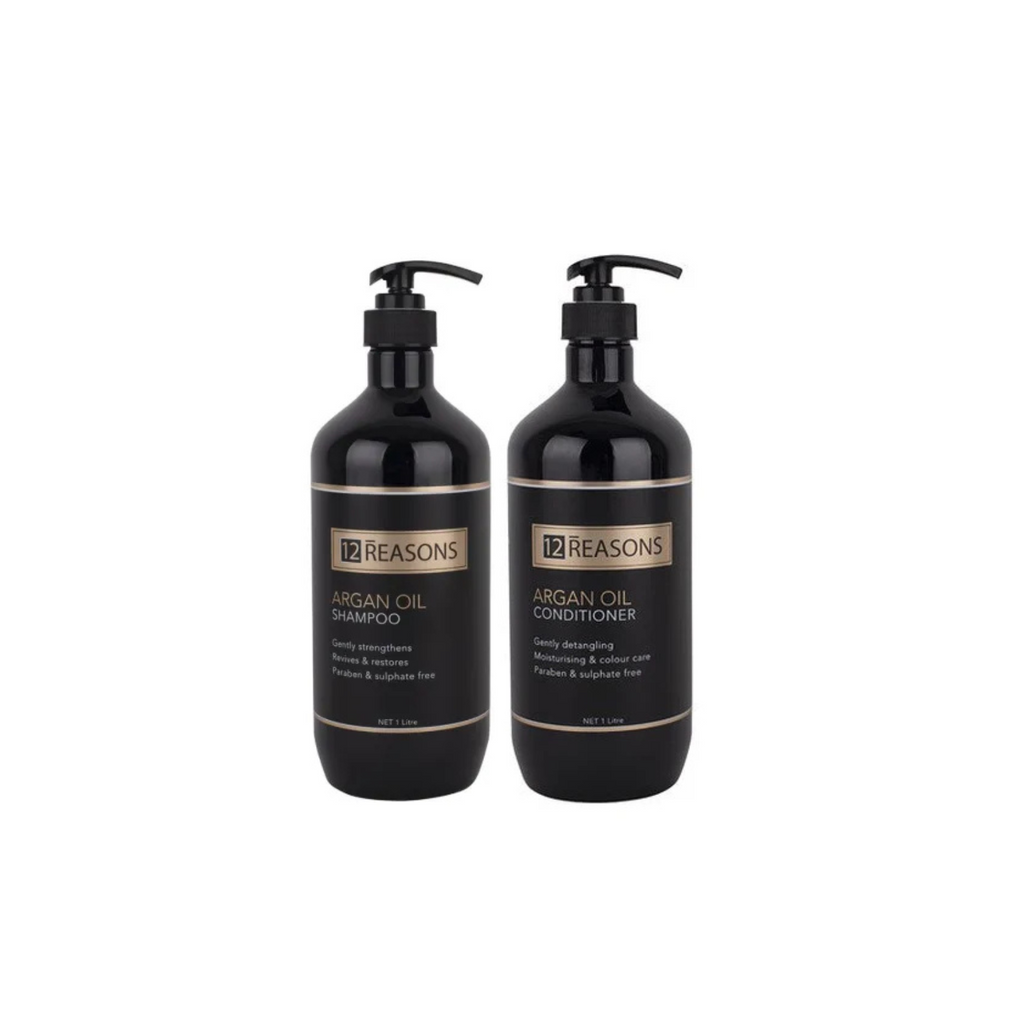 12 Reasons Argan Oil Shampoo & Conditioner 1000ml Duo - Salon Warehouse