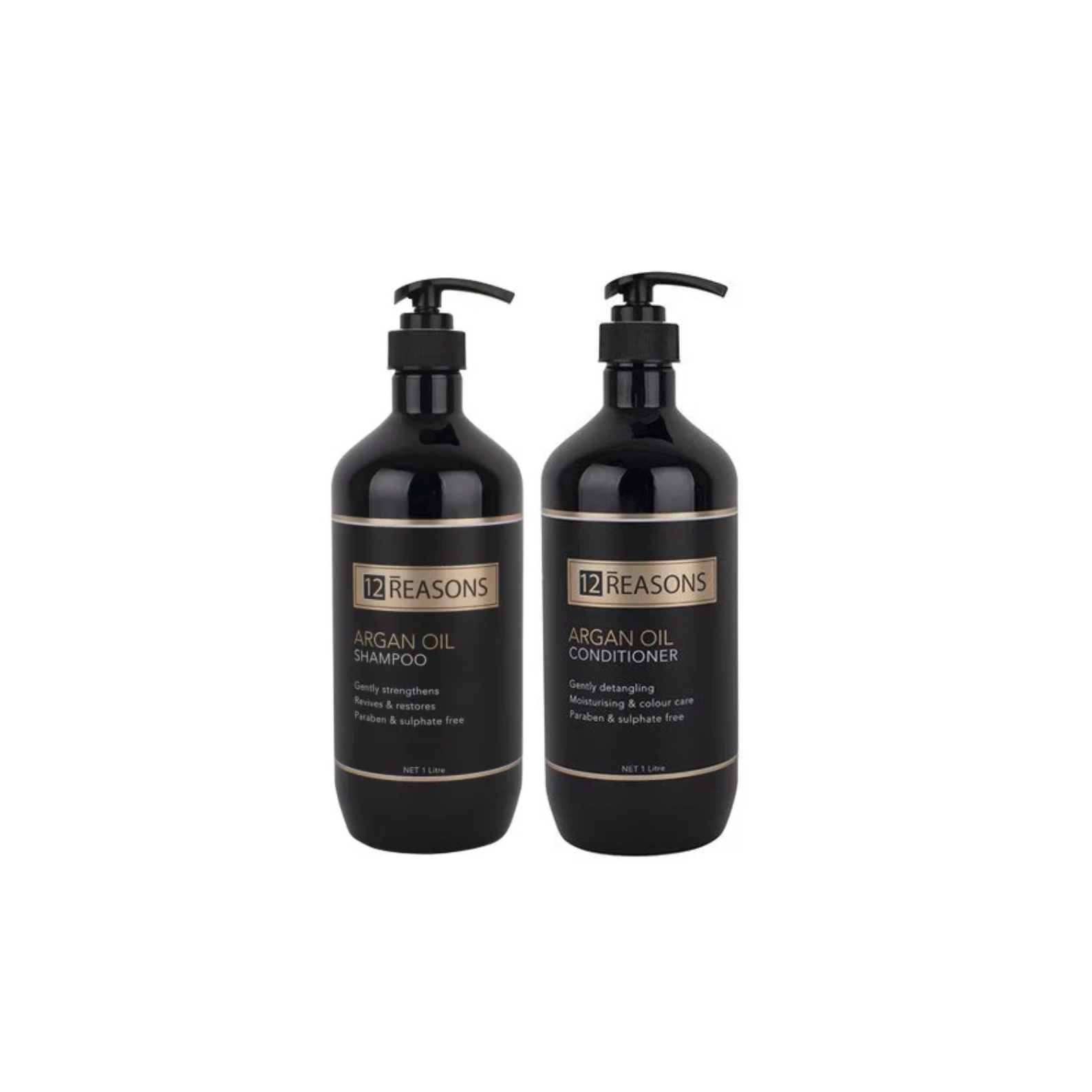12 Reasons Argan Oil Shampoo & Conditioner 1000ml Duo - Salon Warehouse
