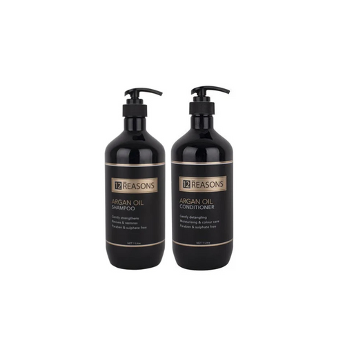 12 Reasons Argan Oil Shampoo & Conditioner 1000ml Duo - Salon Warehouse