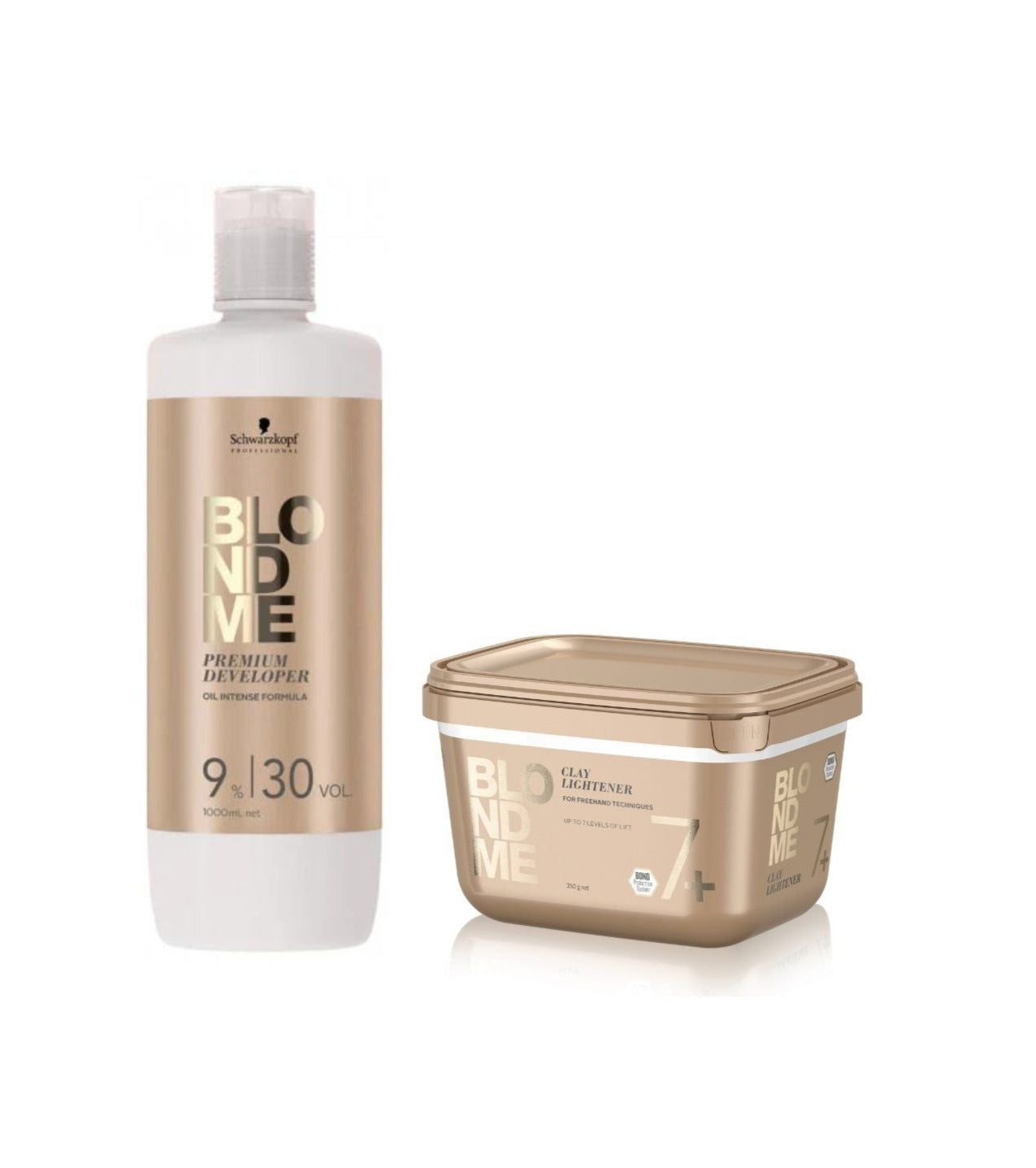 Schwarzkopf Professional BLONDEME Clay lightener 350g & Schwarzkopf BLONDEME Premium Oil Developer 9% - 30vol 900ml Duo - Salon Warehouse