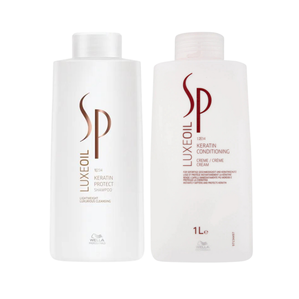 Wella SP LuxeOil Keratin Protect Shampoo & Conditioner 1000ml Duo - Salon Warehouse