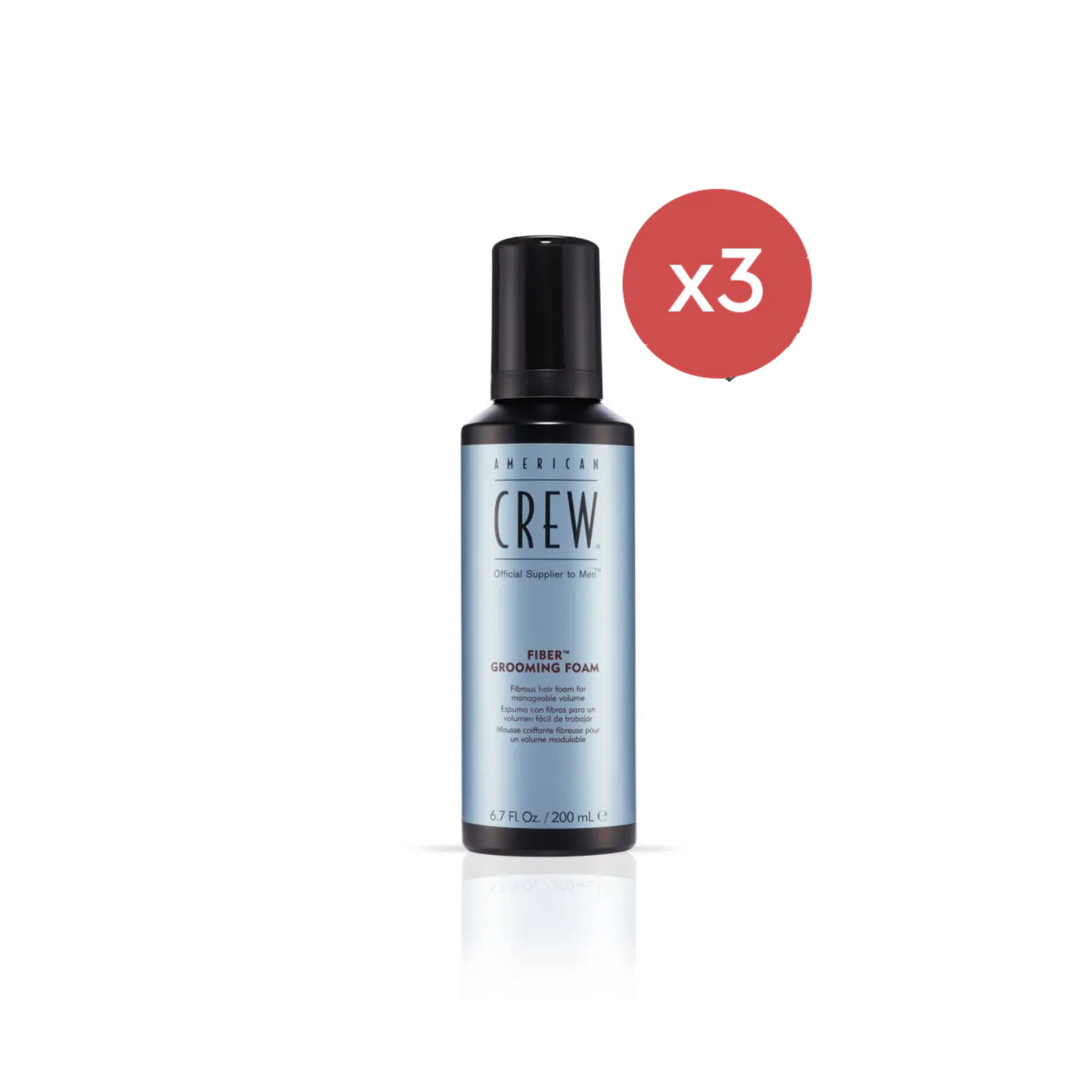 American Crew Fiber Grooming Foam 200ml Trio - Salon Warehouse