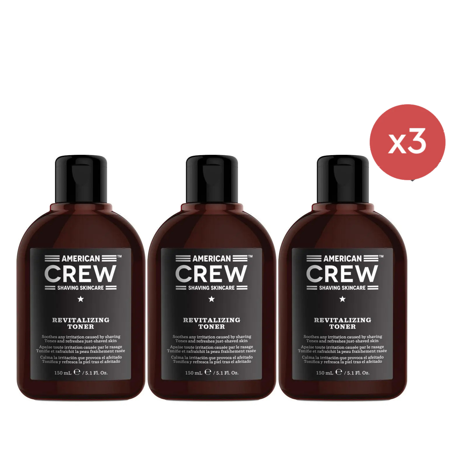 American Crew Revitalizing Toner 150ml Trio - Salon Warehouse