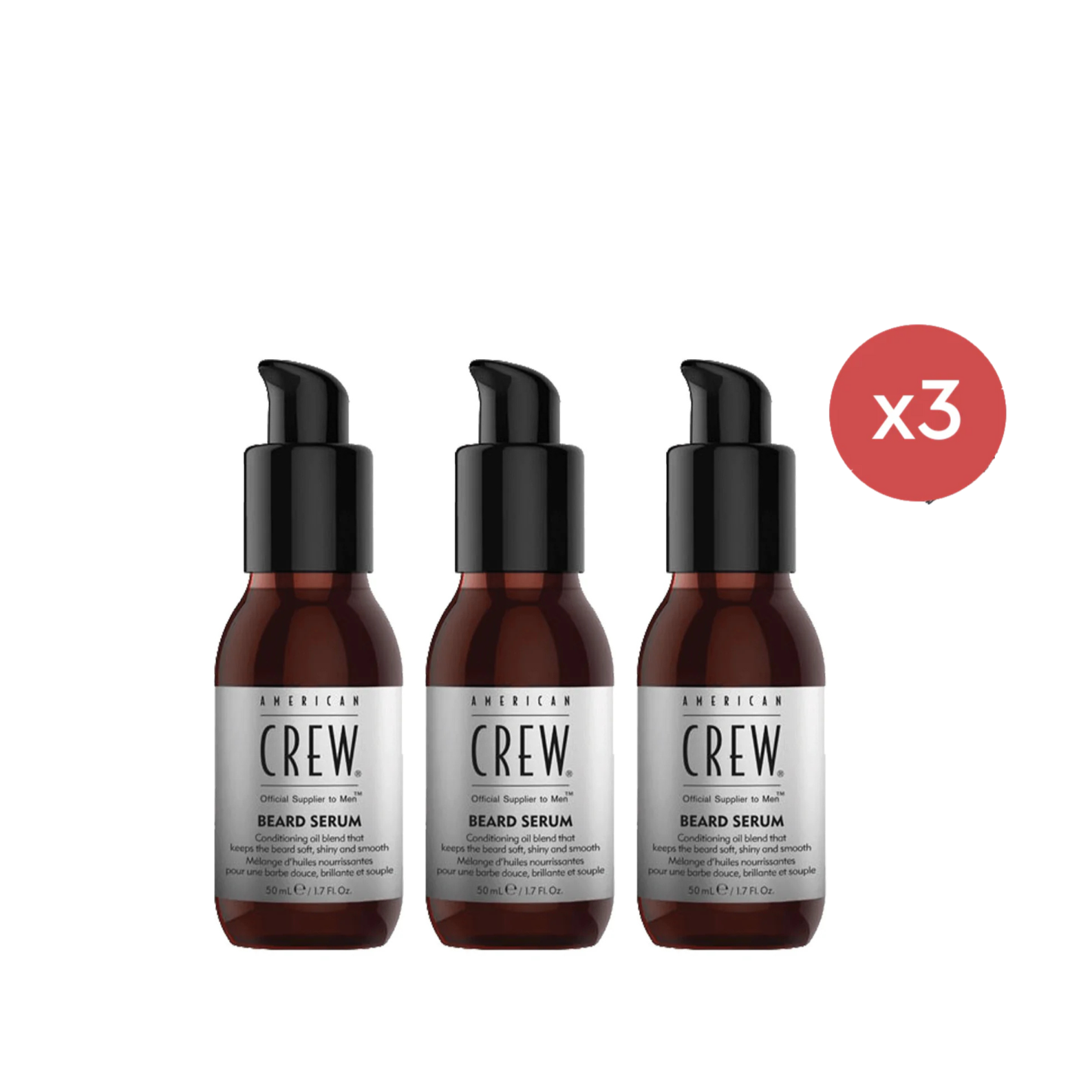 American Crew Beard Serum 50ml Trio - Salon Warehouse