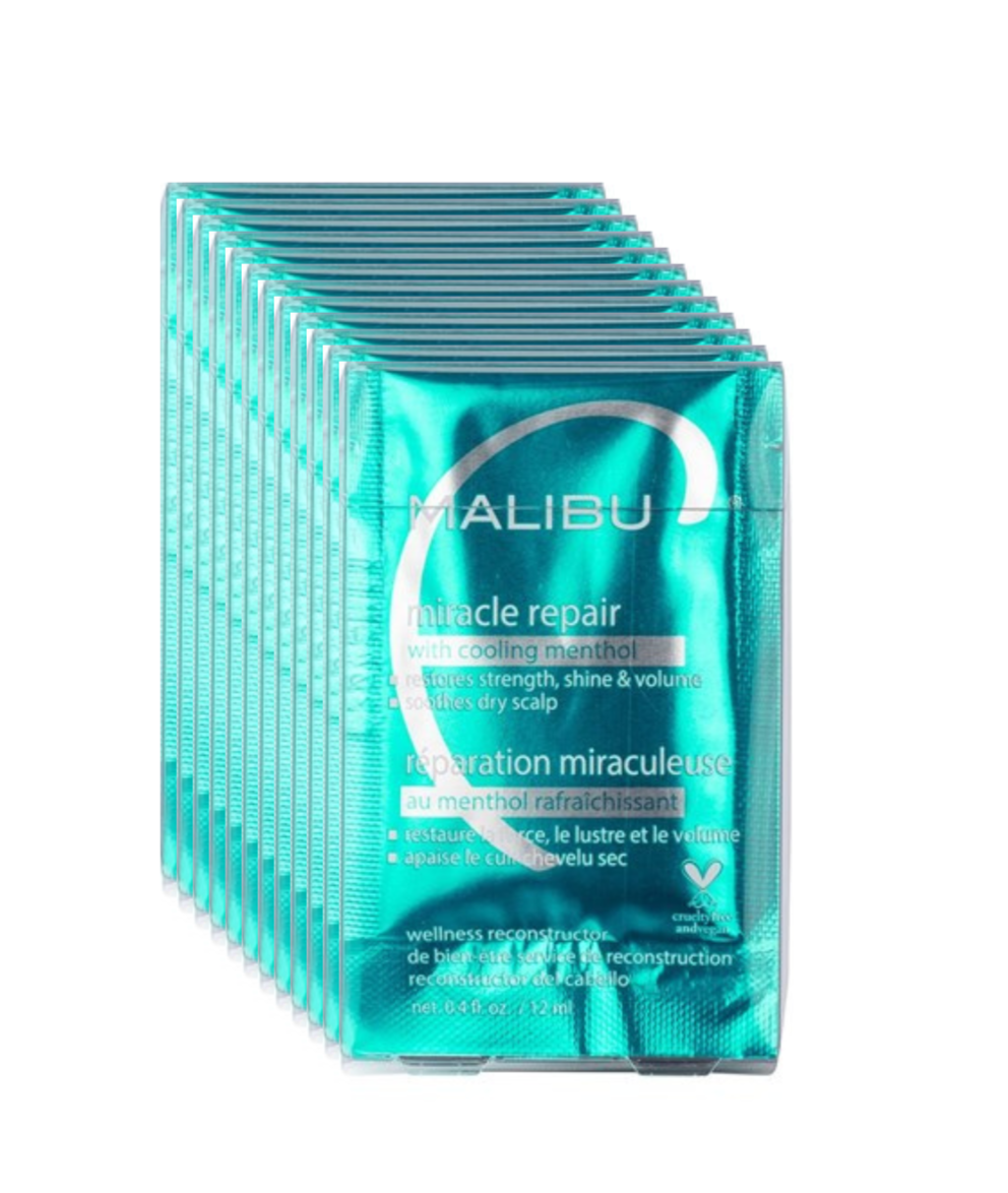 Malibu C Miracle Repair with Cooling Menthol 12pc - Salon Warehouse
