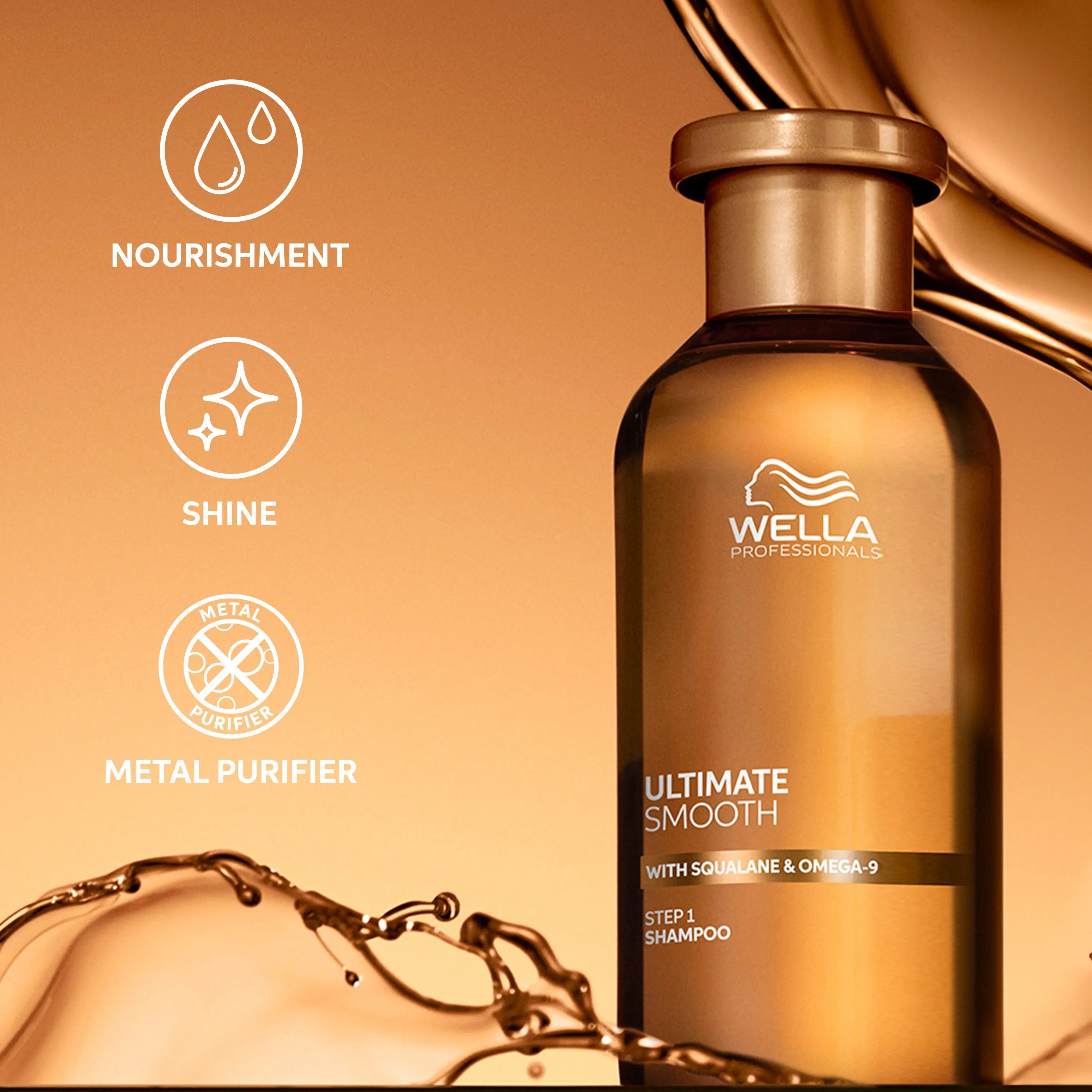 Wella Professionals Ultimate Smooth Shampoo 250ml - Salon Warehouse