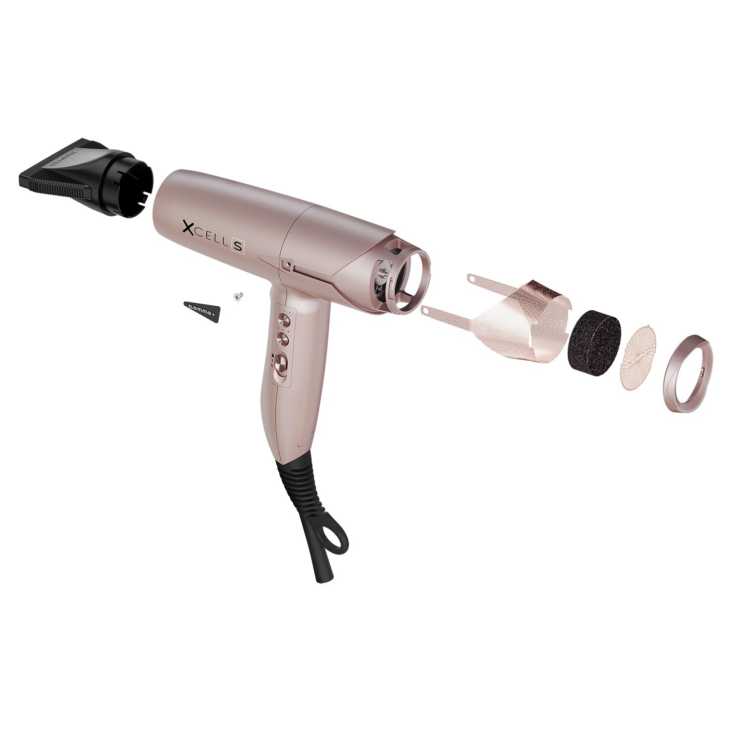 Gamma+ Xcel S Dryer Rose Gold